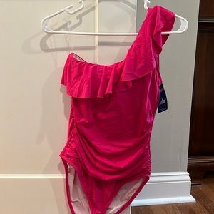 Women’s bathing suit hot pink